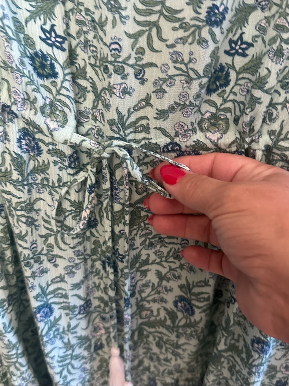 LOFT Beach Green and Blue Floral Dress or Swim Coverup - Picture 2 of 7
